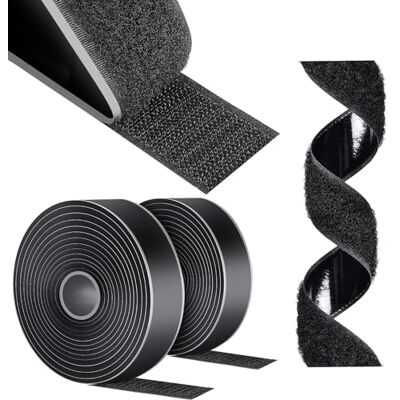 AiQInu kardborreband, självhäftande, extra starkt, 5 m x 30 mm kardborreband, självhäftande, fluffigt band och krokband, dubbelsidigt kardborrband för flugskärm, hantverk AiQInu kardborreband, självhäftande, extra starkt, 5 m x 30 mm kardborreband, självhäftande, fluffigt band och krokband, dubbelsidigt kardborrband för flugskärm, hantverk
