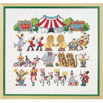 Permin korsstygn broderiförpackning cirkus räkningsmönster Permin korsstygn broderiförpackning cirkus räkningsmönster