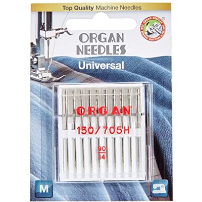 Organ Needles Universal Nålar 10-Delar, Silver Organ Needles Universal Nålar 10-Delar, Silver