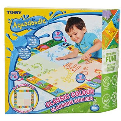 Aquadoodle Classic Large Water Doodle Mat, Official TOMY No Mess Colouring and Drawing Game, Suitable for Toddlers and Children From 18 Months+ Aquadoodle Classic Large Water Doodle Mat, Official TOMY No Mess Colouring and Drawing Game, Suitable for Toddlers and Children From 18 Months+