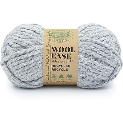 Lion Brand Yarn Lejonmärke garngarn, grå, 1-pack Lion Brand Yarn Lejonmärke garngarn, grå, 1-pack