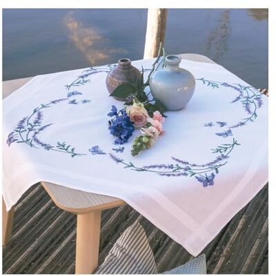 Vervaco Korsstygn broderiförpackningar bordsduk lavendel och smörgås broderidukar förtecknat hantverk vuxna kreativt set förtryckt filt broderi 80 x 80 cm broderiset gör-det-själv broderiset Vervaco Korsstygn broderiförpackningar bordsduk lavendel och smörgås broderidukar förtecknat hantverk vuxna kreativt set förtryckt filt broderi 80 x 80 cm broderiset gör-det-själv broderiset