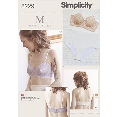 Simplicity - 8229 - spetsBH och trosa - Sewing pattern Simplicity - 8229 - spetsBH och trosa - Sewing pattern
