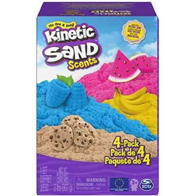 Kinetic Sand doftsand 4-pack, 907 g för kreativt inomhus sandspel Kinetic Sand doftsand 4-pack, 907 g för kreativt inomhus sandspel