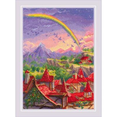 Riolis korsstygn broderiförpackning väst vind, räkningsmönster, 21 x 30 cm Riolis korsstygn broderiförpackning väst vind, räkningsmönster, 21 x 30 cm