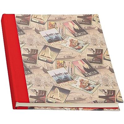 Magicamente Carta Sketchbook, A4-teckningsalbum 21 x 29,7 cm, styvt omslag, guldpulverdekoration, 96 ark, slätt papper i mocka. Mönster: Venedig Magicamente Carta Sketchbook, A4-teckningsalbum 21 x 29,7 cm, styvt omslag, guldpulverdekoration, 96 ark, slätt papper i mocka. Mönster: Venedig