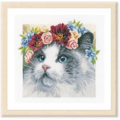 Lanarte Korsstygn, blomkrona ragdoll I (14 stycken) Lanarte Korsstygn, blomkrona ragdoll I (14 stycken)