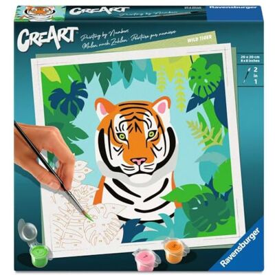 Ravensburger CreArt, Malen nach Zahlen Adults Trend Wilder Tiger Ravensburger CreArt, Malen nach Zahlen Adults Trend Wilder Tiger