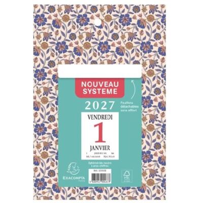 Exacompta – 32111E – brytdyna, neutral, stor, 9,8 x 13,4 cm – på tryckt pappersskiva 14,5 x 21,5 cm – stora siffror – 2024 – blandade färger Exacompta – 32111E – brytdyna, neutral, stor, 9,8 x 13,4 cm – på tryckt pappersskiva 14,5 x 21,5 cm – stora siffror – 2024 – blandade färger