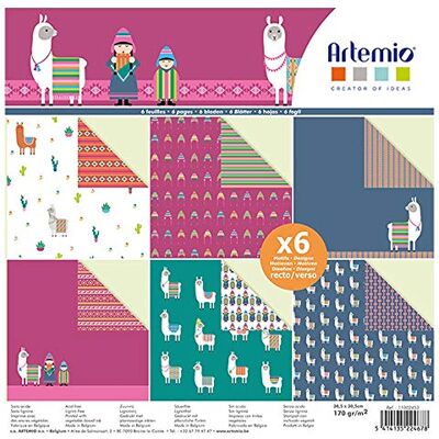 Artemio Block med 6 blad, alpaga, 30 x 30 cm Artemio Block med 6 blad, alpaga, 30 x 30 cm