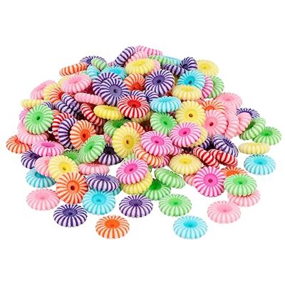 Innspiro E7683 - Flerfärgade plastpärlor - 10mm - 1000 st - Handarbete Innspiro E7683 - Flerfärgade plastpärlor - 10mm - 1000 st - Handarbete
