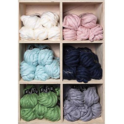 Creativ Tjockt garn av akryl/ull, L: 15 m, Mega, 6 x 5 bollar Creativ Tjockt garn av akryl/ull, L: 15 m, Mega, 6 x 5 bollar