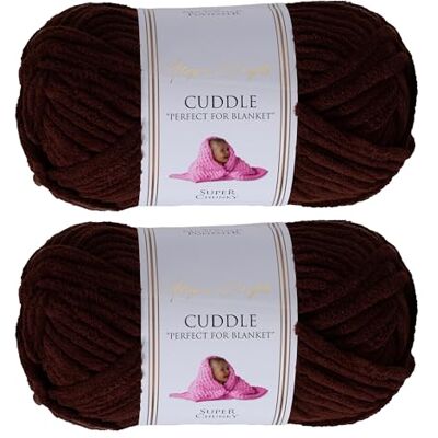 Utopia Crafts Cuddle Supertjockt Chenillegarn Brun, 100 g 60 m Nystan, Fluffigt, Mjukt & Lätt att Använda, Chunkygarn för Virkning & Stickning, Nybörjarvänligt Alternativ till Ullgarn 2-pack Utopia Crafts Cuddle Supertjockt Chenillegarn Brun, 100 g 60 m Nystan, Fluffigt, Mjukt & Lätt att Använda, Chunkygarn för Virkning & Stickning, Nybörjarvänligt Alternativ till Ullgarn 2-pack