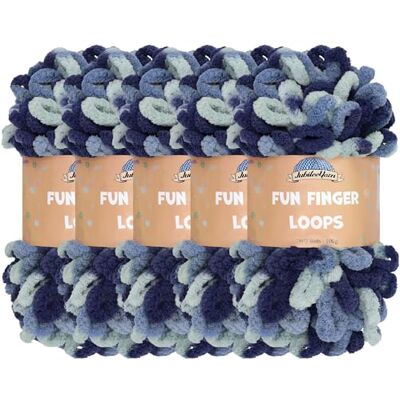 BambooMN JubileeYarn Roliga fingeröglor – jumbo, polyester – 100 g/nystan – Pegasus – 5 x nystan BambooMN JubileeYarn Roliga fingeröglor – jumbo, polyester – 100 g/nystan – Pegasus – 5 x nystan