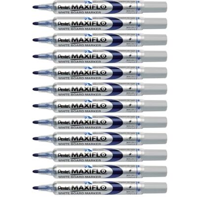 Pentel Maxiflo torka av fin kulspetspenna BLÅ Pentel Maxiflo torka av fin kulspetspenna BLÅ