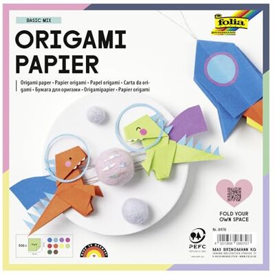 folia Speedball Art Products Origami fällbart papper, 20 x 20 cm, färgerna kan variera 500 ark folia Speedball Art Products Origami fällbart papper, 20 x 20 cm, färgerna kan variera 500 ark