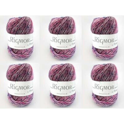 MARUSSIA 6 x Rigmor av Permin – färgat superwash-ullgarn (22 rosa/kobolt) MARUSSIA 6 x Rigmor av Permin – färgat superwash-ullgarn (22 rosa/kobolt)