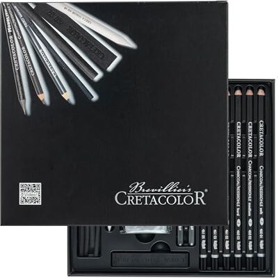 Cretacolor 400 61 set, koppar, svart, 20 delar Cretacolor 400 61 set, koppar, svart, 20 delar