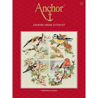 Anchor Korsstygnsset, 100% bomull, flerfärgad, 25 x 31 cm Anchor Korsstygnsset, 100% bomull, flerfärgad, 25 x 31 cm