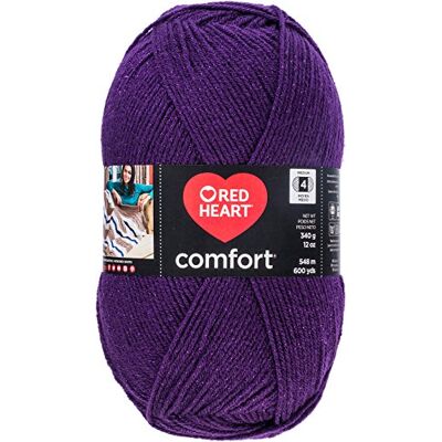 Red Heart komfortgarn – lila skimmer. Red Heart komfortgarn – lila skimmer.