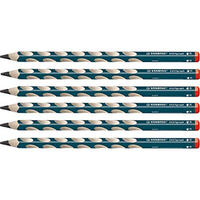 STABILO D322/HB-6 Handskrivningspenna, Blå, Paket med 6 Förpackning med 6 Bensin Grad 2B STABILO D322/HB-6 Handskrivningspenna, Blå, Paket med 6 Förpackning med 6 Bensin Grad 2B