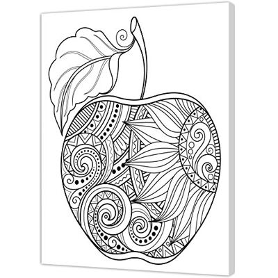 Pintcolor 7167.0 kilram med duk tryckt för målning, garvrä/bomull, vit/svart, 40 x 50 x 3,5 cm Pintcolor 7167.0 kilram med duk tryckt för målning, garvrä/bomull, vit/svart, 40 x 50 x 3,5 cm
