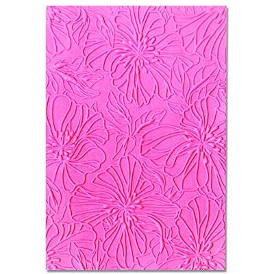 Sizzix 3-D texturerade intryck prägling mapp azalea, en storlek Sizzix 3-D texturerade intryck prägling mapp azalea, en storlek