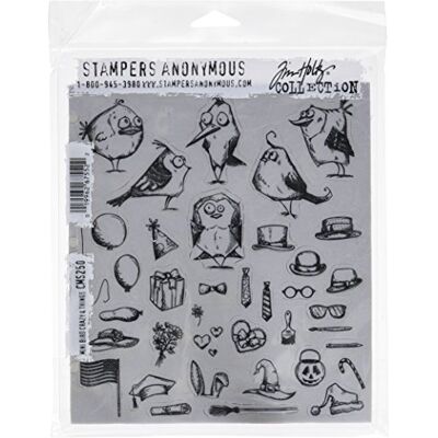 Tim Holtz Art Gone Wild Stämpel - Gummi på självhäftande skum - 7x8.5" Tim Holtz Art Gone Wild Stämpel - Gummi på självhäftande skum - 7x8.5"