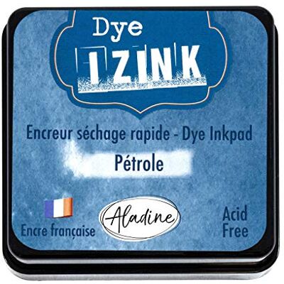Aladine Izink Dye Petrolbläck snabbtorkande bläck för stämplar och schabloner scrapbooking och kreativ korttillverkning franskt bläck storlek M 5 x 5 cm färg petrolblå Aladine Izink Dye Petrolbläck snabbtorkande bläck för stämplar och schabloner scrapbooking och kreativ korttillverkning franskt bläck storlek M 5 x 5 cm färg petrolblå