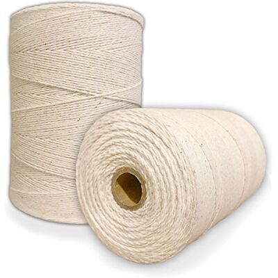 Paper Farm Hållbar vävtrådtråd (naturlig/benvit), en spole, 8/4 varpgarn (800 yards), perfekt för vävning: Matta, gobeläng, matta, filt eller mönster – vridtråd för alla vävstolar Paper Farm Hållbar vävtrådtråd (naturlig/benvit), en spole, 8/4 varpgarn (800 yards), perfekt för vävning: Matta, gobeläng, matta, filt eller mönster – vridtråd för alla vävstolar