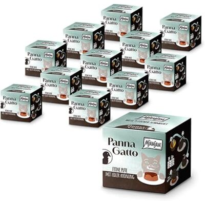 MjAMjAM – Premium våtfoder för katter Panna Gatto – Fin kalkon med utsökt sås, 12 förpackning (2x80g), spannmålsfri MjAMjAM – Premium våtfoder för katter Panna Gatto – Fin kalkon med utsökt sås, 12 förpackning (2x80g), spannmålsfri