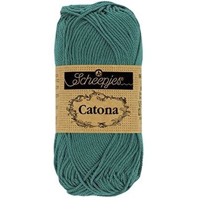 Scheepjes Catona 391 Djup Hav Garn 1x50g Scheepjes Catona 391 Djup Hav Garn 1x50g