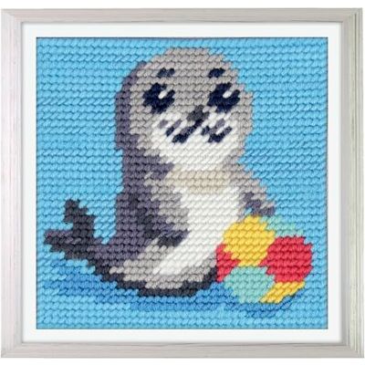 Trimits Halvstygn/Gobeläng Broderikit för Barn Ko Tryckt Canvas 17 x 17cm med Akrylgarn, Plastnål, Färgdiagram och Instruktioner Kreativt Pysselset för Barn Trimits Halvstygn/Gobeläng Broderikit för Barn Ko Tryckt Canvas 17 x 17cm med Akrylgarn, Plastnål, Färgdiagram och Instruktioner Kreativt Pysselset för Barn