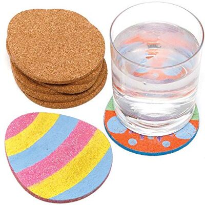 Baker Ross påskägg, korkunderlägg, klassförpackning, förpackning med 30 stycken, påskhantverk för barn (AX749) Baker Ross påskägg, korkunderlägg, klassförpackning, förpackning med 30 stycken, påskhantverk för barn (AX749)