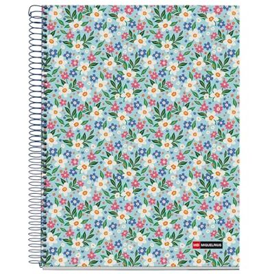 Miquelrius A4 fyrkantig anteckningsbok 5 mm, 120 mikroperforerade ark med 4 färger med flera ämnen, 70 g/m² ogenomskinligt papper, extra hårt kartonglock, spiral, 4 arkivborrar, Sweet Soul Miquelrius A4 fyrkantig anteckningsbok 5 mm, 120 mikroperforerade ark med 4 färger med flera ämnen, 70 g/m² ogenomskinligt papper, extra hårt kartonglock, spiral, 4 arkivborrar, Sweet Soul