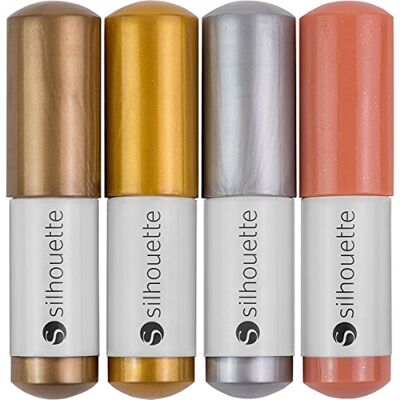 Silhouette America Silhouette Sketch Pens 4/pkg metallic guld, koppar, silver och brons Silhouette America Silhouette Sketch Pens 4/pkg metallic guld, koppar, silver och brons