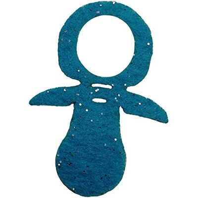 Petra's Bastel News Petra's Bastel-News Streudeko, fliz, turkos, 18 x 12 x 5 cm Petra's Bastel News Petra's Bastel-News Streudeko, fliz, turkos, 18 x 12 x 5 cm
