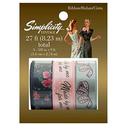 Simplicity vintage kortband 3-pack-gjord för mig, multi, en storlek Simplicity vintage kortband 3-pack-gjord för mig, multi, en storlek