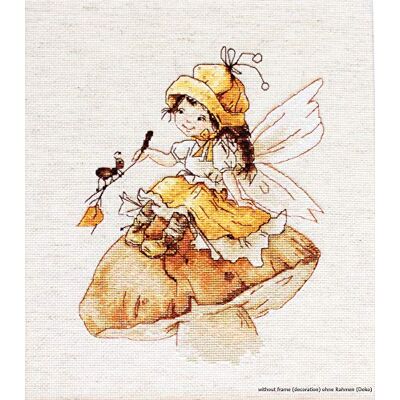 LUCAS Luca-S svampfe korsstygnsset, bomull, flerfärgad, 17,5 x 22 cm LUCAS Luca-S svampfe korsstygnsset, bomull, flerfärgad, 17,5 x 22 cm