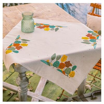 Vervaco broderi bordsduk broderi set vuxna förtryckt höstskog broderidukar förtecknad filt broderi förpackning plattstygn 72 x 72 cm tyg för broderi kreativ present Vervaco broderi bordsduk broderi set vuxna förtryckt höstskog broderidukar förtecknad filt broderi förpackning plattstygn 72 x 72 cm tyg för broderi kreativ present