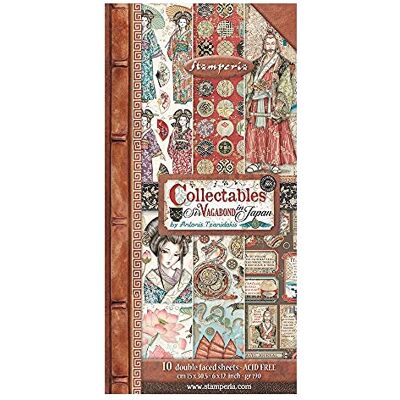 Stamperia International -Collectables-Sir Vagabond i Japan, blandade färger, 15 x 30 cm SBBV12 Stamperia International -Collectables-Sir Vagabond i Japan, blandade färger, 15 x 30 cm SBBV12