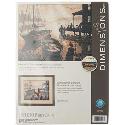 Dimensions Mått räknat korsstick set, Peaceful Silhouette Dimensions Mått räknat korsstick set, Peaceful Silhouette