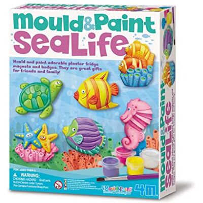 4M Sealife Mould and Paint, 13 Piece Set 4M Sealife Mould and Paint, 13 Piece Set