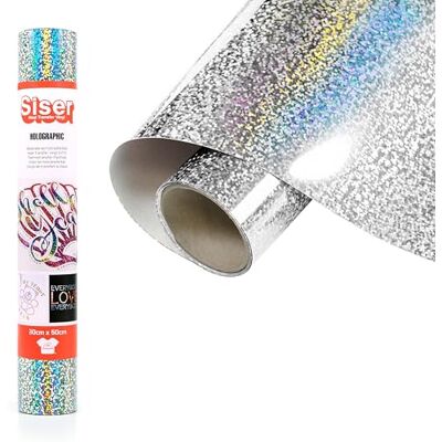 SISER ® Värmeöverförbar vinyl, silver, 50 x 30 cm SISER ® Värmeöverförbar vinyl, silver, 50 x 30 cm