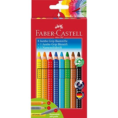 Faber-Castell Jumbo Grip kampanjset 8plus1plus1 Faber-Castell Jumbo Grip kampanjset 8plus1plus1