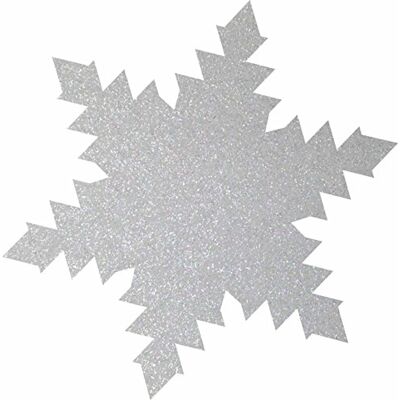 Petra's Bastel News Petra's Bastel-News 60 x iskristall 40 mm av glitterfilt färg: vit streudeko, fliz, 18 x 12 x 3 cm Petra's Bastel News Petra's Bastel-News 60 x iskristall 40 mm av glitterfilt färg: vit streudeko, fliz, 18 x 12 x 3 cm