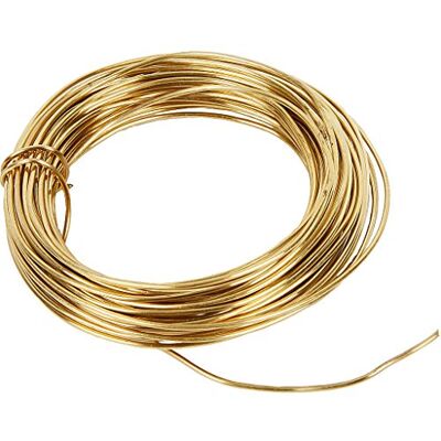 Creativ 100263 mässingstråd, tjocklek 1,2 mm, 100 mm, mässing, 10m, Metall Creativ 100263 mässingstråd, tjocklek 1,2 mm, 100 mm, mässing, 10m, Metall
