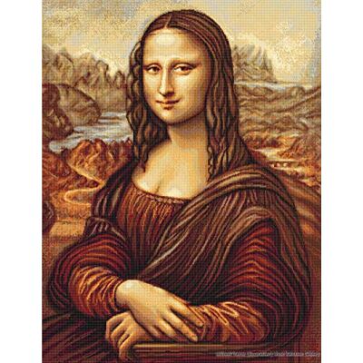LUCAS Luca-S Mona Lisa räknat korsstygnskit LUCAS Luca-S Mona Lisa räknat korsstygnskit