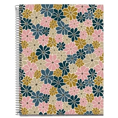 Miquelrius Linjerad A4-anteckningsbok, anteckningsbok med 100 ark i 4 färger att organisera, 70 g/m² ogenomträngligt papper, 4 arkivborrar, spiral, mix Miquelrius Linjerad A4-anteckningsbok, anteckningsbok med 100 ark i 4 färger att organisera, 70 g/m² ogenomträngligt papper, 4 arkivborrar, spiral, mix