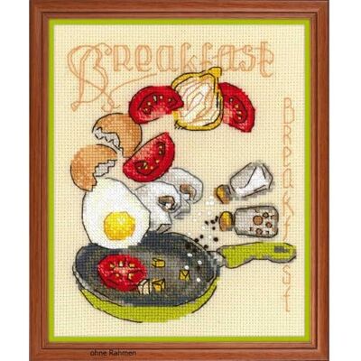 Riolis Frukt korsstygns-set, bomull, flerfärgad, 15 x 18 x 0,1 cm Riolis Frukt korsstygns-set, bomull, flerfärgad, 15 x 18 x 0,1 cm